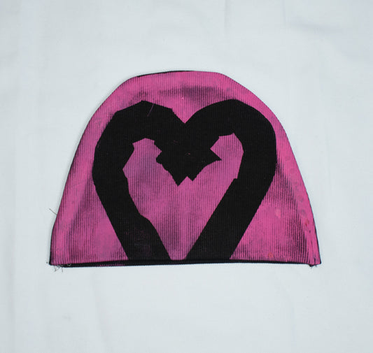 BOBBIN <3 BEANIE - PINK/BLACK